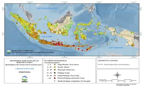 Waspada! Jateng dan Jatim Berstatus Siaga Darurat Kekeringan
