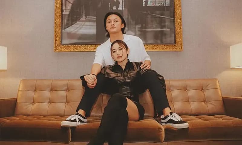 Mahalini dan Rizky Febian (foto: Instagram/ @rizkyfbian)