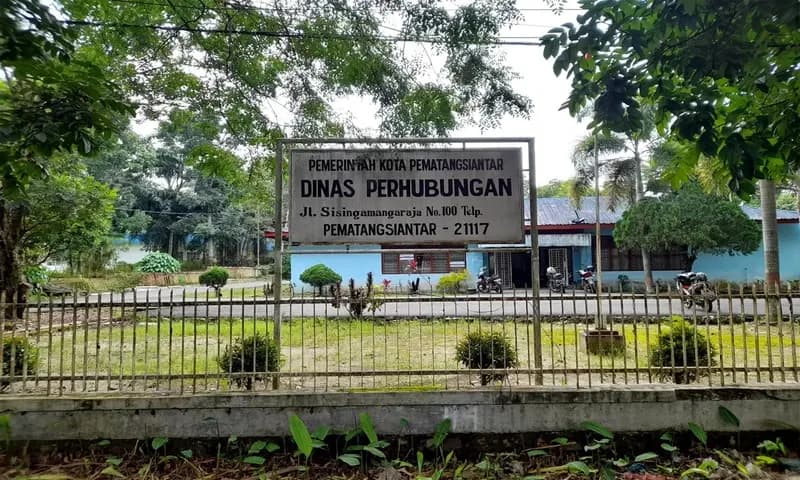 Kantor Dinas Perhubungan Kota Pematang Siantar (Foto: Parboaboa/Huira)