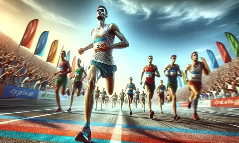 Ilustrasi olahraga atletik lari maraton (Foto: Parboaboa/Ratni)
