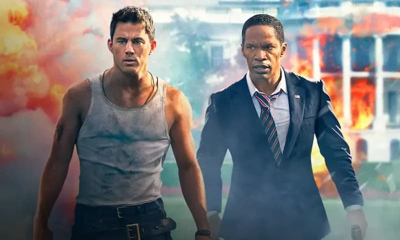 Channing Tatum dan Jamie Foxx dalam Film White House Down. (Foto: Netflix)