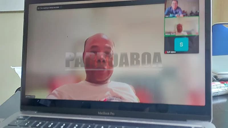 Direktur Micrant Care Wahyu Susilo menjadi pemateri di SJP Batch 4 (foto: P. Hasudungan Sirait/PARBOABOA)